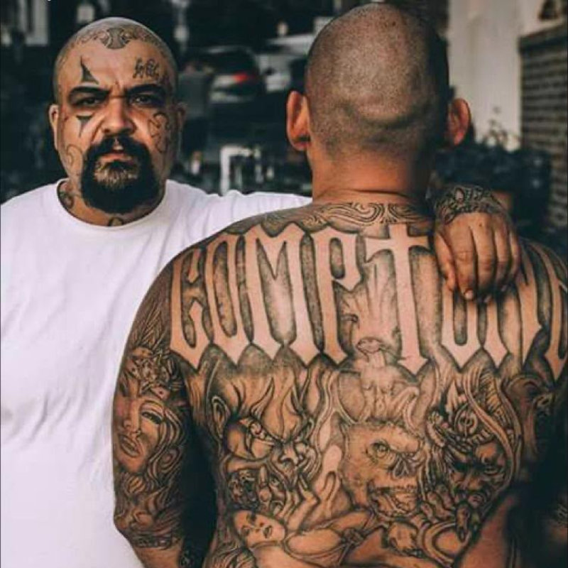 I soggetti iconici del tatuaggio chicano e Black and Gray