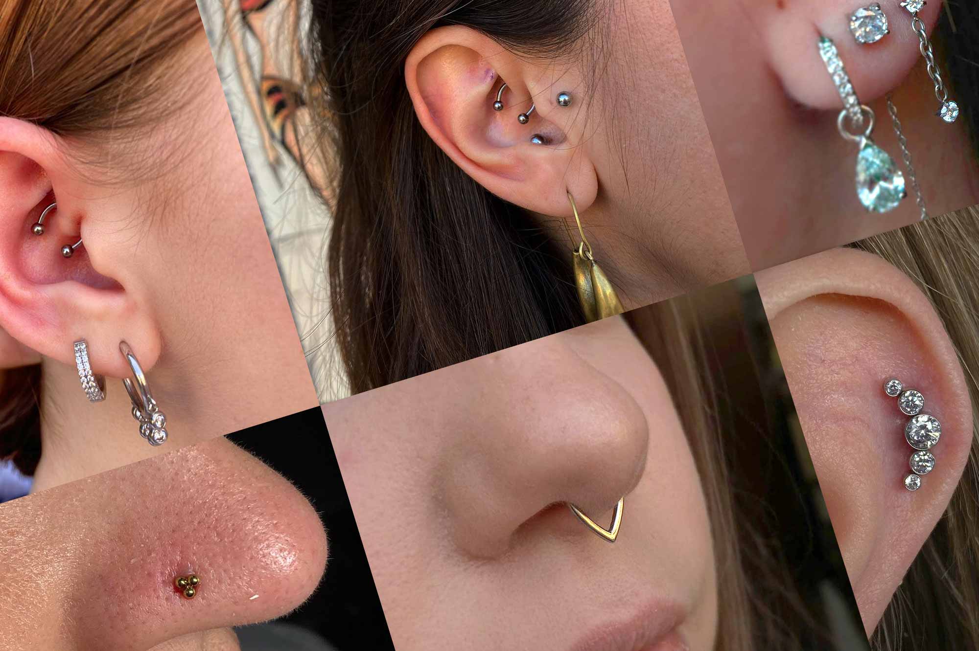Piercing eseguiti nello studio Raw Tattooing a Sirmione